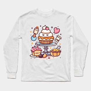 cooking cake Long Sleeve T-Shirt